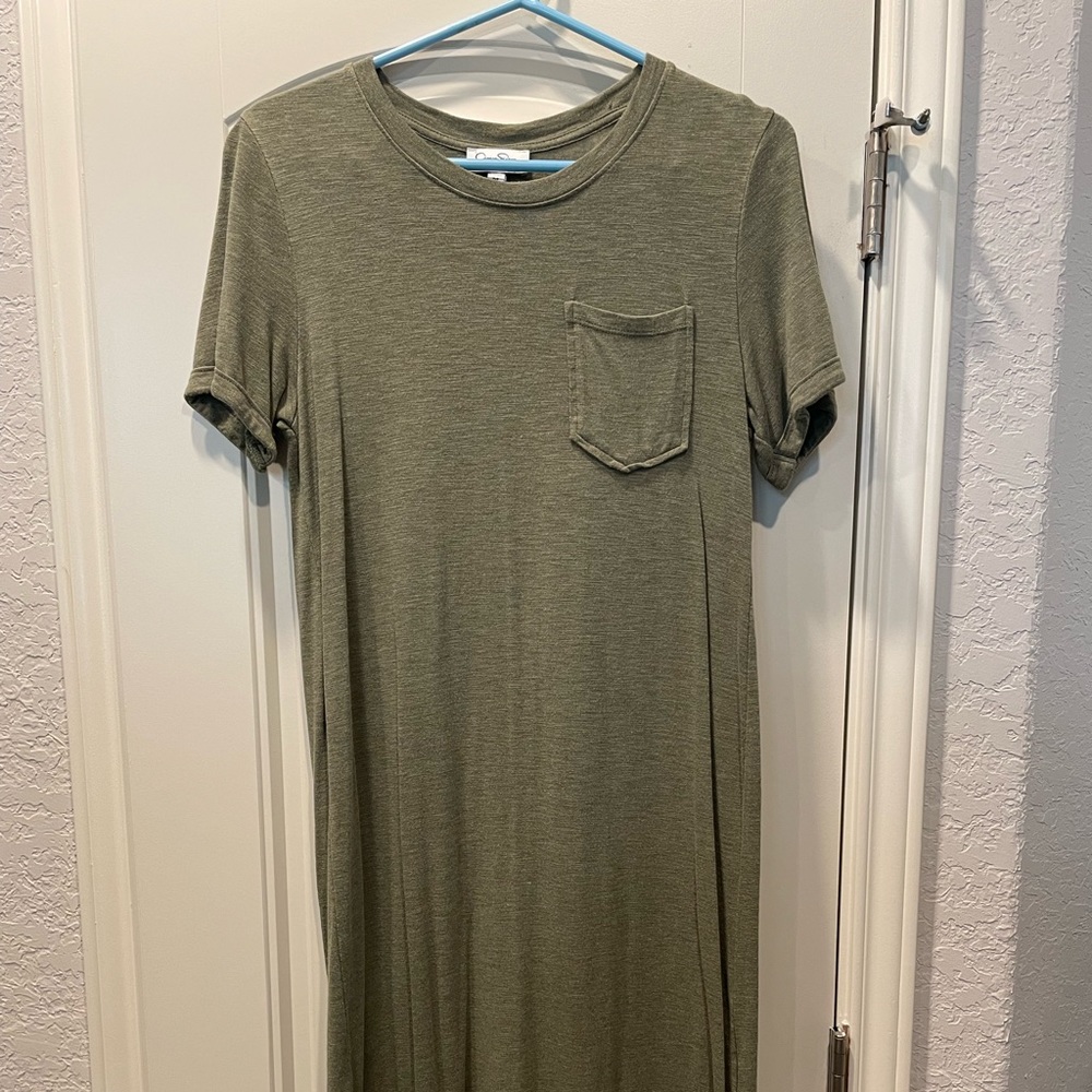 Green Jessica Simpson TShirt Dress